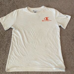 Boys Champion White Short Sleeve Tee